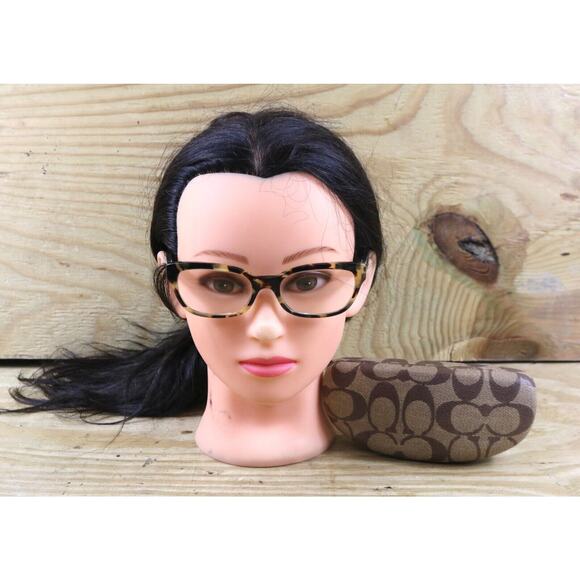 Coach Eyeglass Womens Dark Vintage Tortoise Eyeglasses with Case Hadley 5093 - Picture 1 of 10
